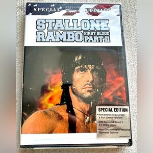 Rambo First Blood Part II Special Edition DVD New Sealed Sylvester Stallone